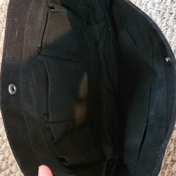 Portland Leather Goods Canvas Classic Purse Organizer Black Medium - Picture 4 of 5